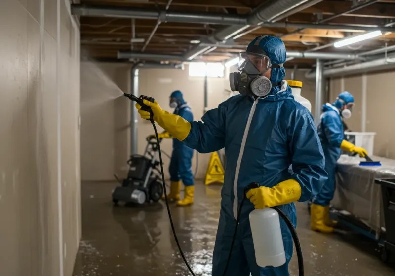 Basement Sanitization and Antimicrobial Treatment process in Fultondale, AL